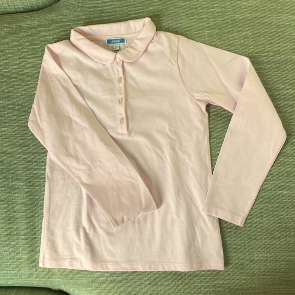Jacadi Paris pink colored long sleeve shirt size 8a never worn